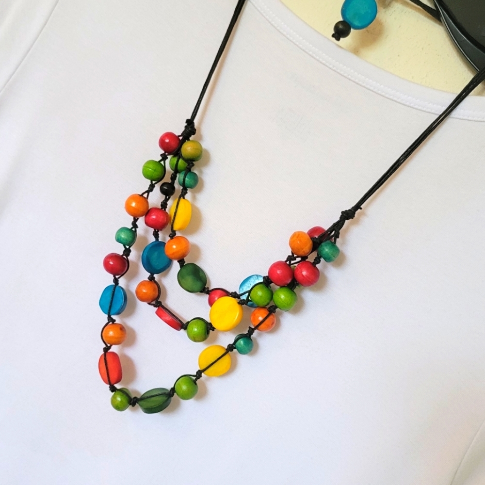 Women Wooden Necklace